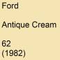 Preview: Ford, Antique Cream, 62 (1982).